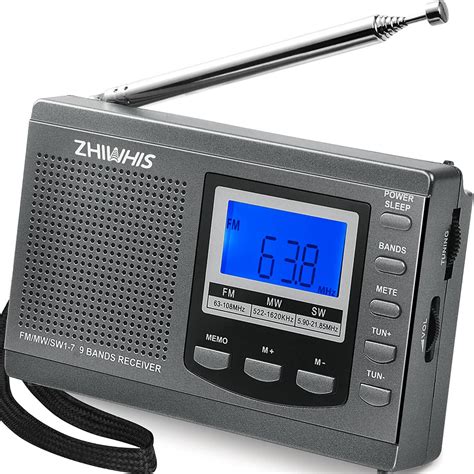 am fm clock radio with excellent reception.